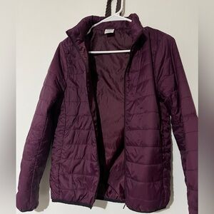 PINK Victoria's Secret Deep Purple Puffer Jacket